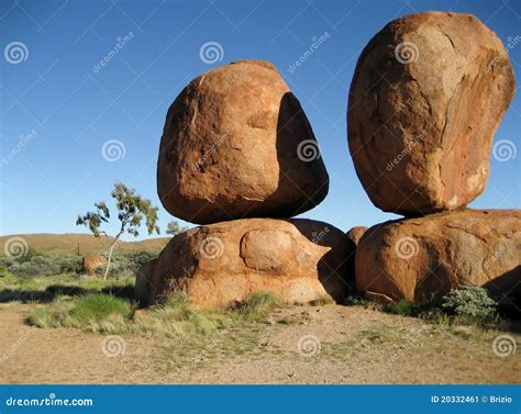 Devils marbles stock image. Image of devils, australian - 20332461