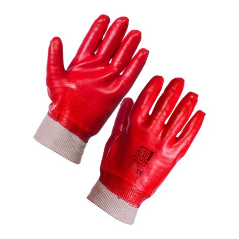 Pvc Knitwrist Red Glove Farm And Home Suppliesie