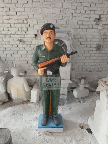 according to uniform Marble Army Man Statue, Outdoor, Size: 6 Feet at ...