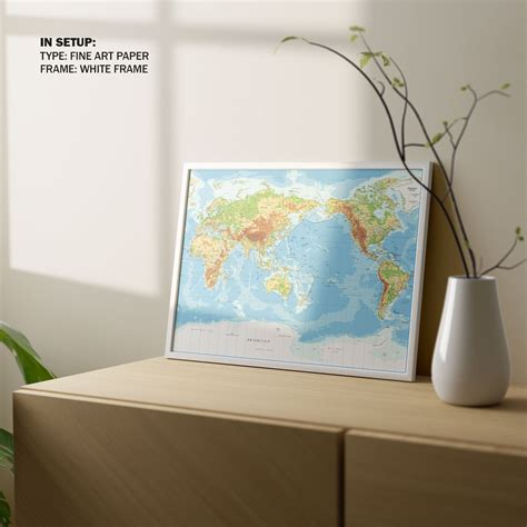 World Map Framed Art: Buy Premium Framed Old & Modern Map Art Prints ...