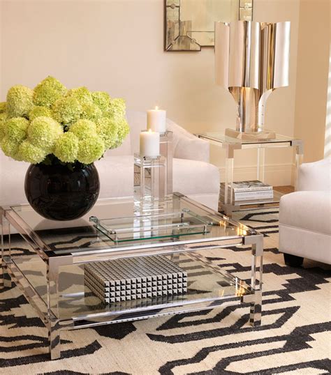 Eichholtz Clear Acrylic Royalton Side Table Harrods UK