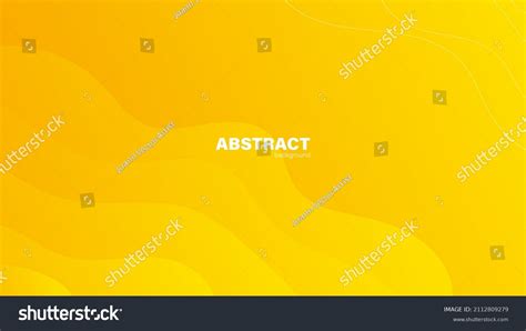 Abstract Yellow Background Fluid Shapes Modern Stock Vector Royalty