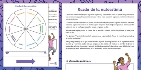 Ficha De Actividad Rueda De La Autoestima Teacher Made