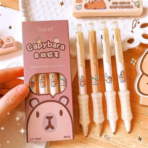 Creative Kawaii Capybara Mechanical Pencil Aesthetic Press Propelling