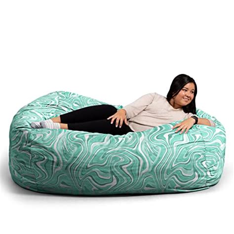 Big Joe Fuf Xl Foam Filled Bean Bag Chair With Removable Cover Groovy