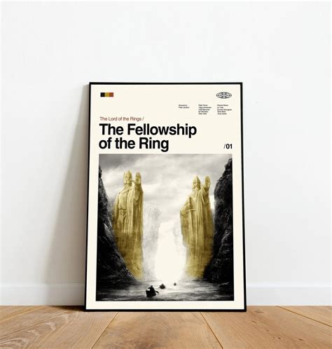 The Fellowship of the Ring - Lord of the Rings Minimalist Poster sold ...