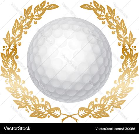 Golf ball Royalty Free Vector Image - VectorStock