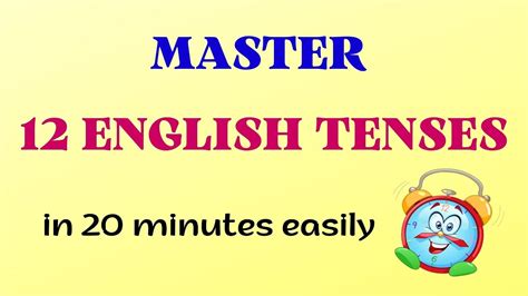 Master All English Tenses English Grammar Lesson Youtube