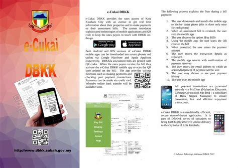 Pdf E Cukai Dbkk Brochure · Telefon Pintar Dan Kod Qr Agar Para