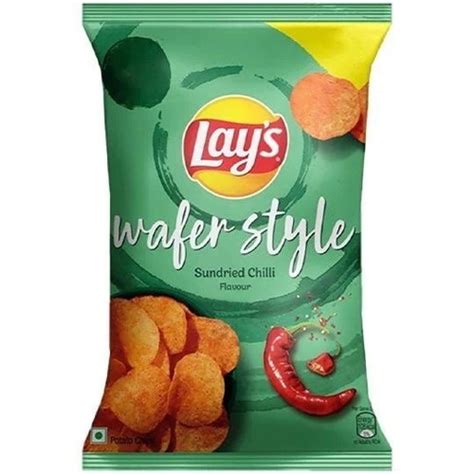 Spicy And Delicious Taste Crunchy Sundried Chili Flavor Fried Potato Chips Shelf Life 3 Months