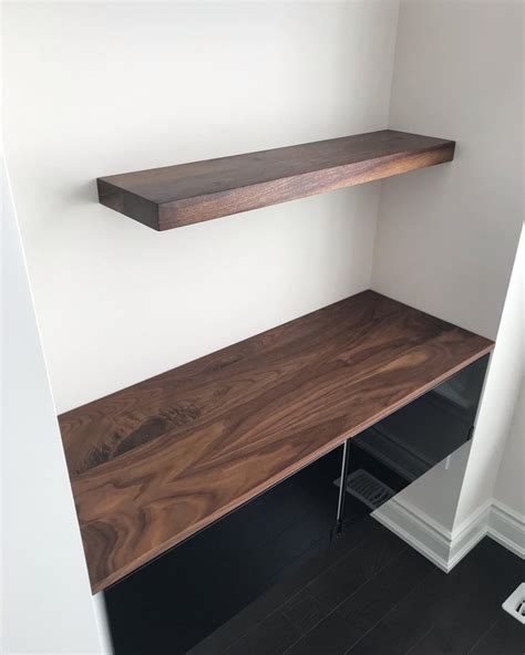 Solid Walnut Floating Shelves Etsy