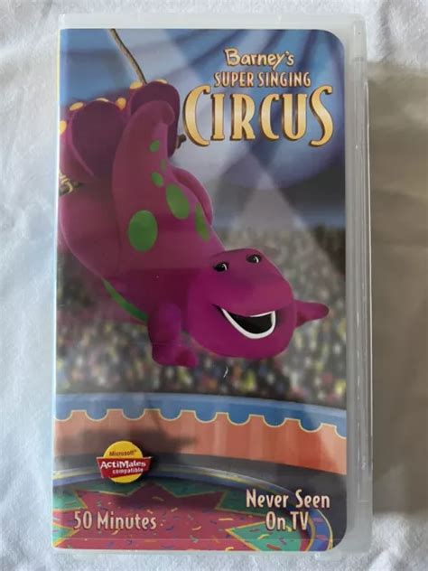 Barney Super Singing Circus Vhs 2000 Clam Shell 2063 Picclick Ca