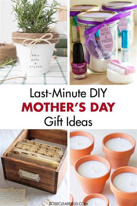 Last Minute Diy Mothers Day T Ideas • Rose Clearfield