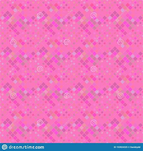 Geometrical Abstract Pink Diagonal Square Pattern Background Stock