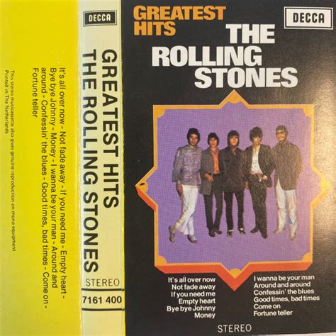 The Rolling Stones Greatest Hits Cassette Discogs