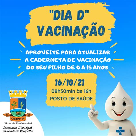 Dia D Da Campanha De Multivacinação Para Crianças E Adolescentes é