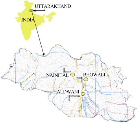 Nainital In India Map Binnie Sharlene