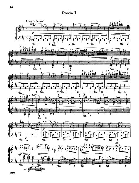 Rondo In D Major K 485 Mozart Wolfgang Amadeus IMSLP Free Sheet