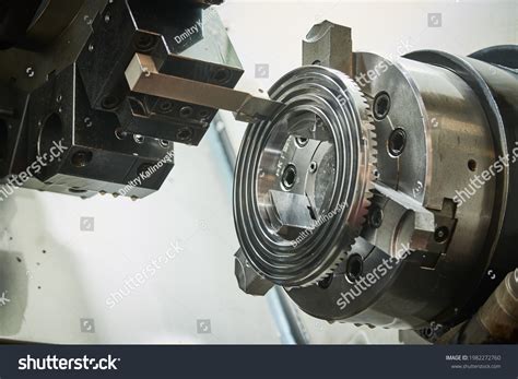 Turning Operation On Cnc Machine Metalworking Stock Photo 1982272760 ...