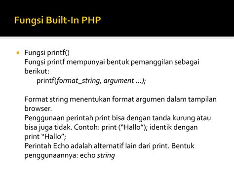 Pengembangan Web Function Php Ramos Somya S Kom Ppt Download