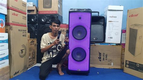 Review Speaker Aktif Portable 12 Inch DAT DT 2210 Full RGB Bass Lembut