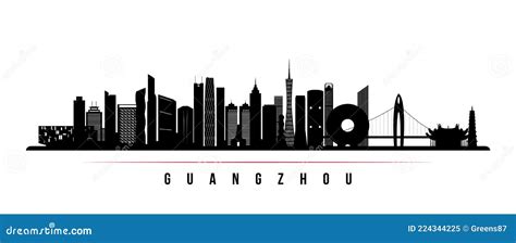 Guangzhou Skyline Vector Colorful Poster On Beautiful Triangular