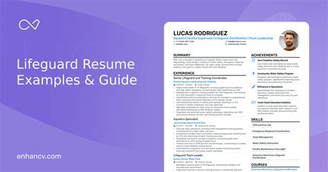 5 Lifeguard Resume Examples And Guide For 2024