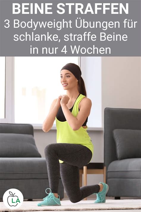 Beine trainieren 3 Übungen fürs Frauen Beintraining für Zuhause