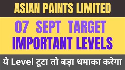 Sept Target Asian Paints Share Latest News Asian Paints Share