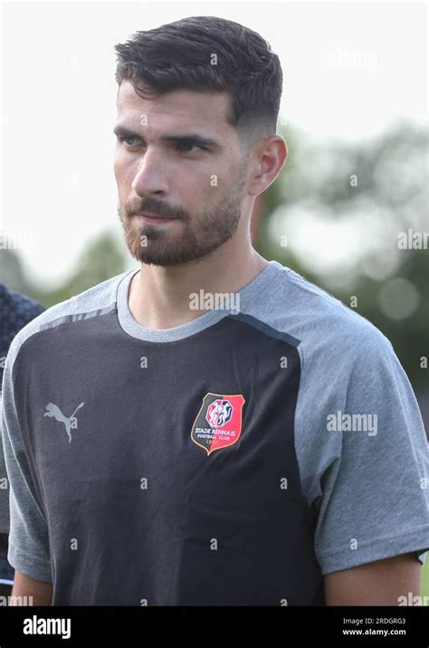 Martin Terrier Of Stade Rennais During The Football Amical Between