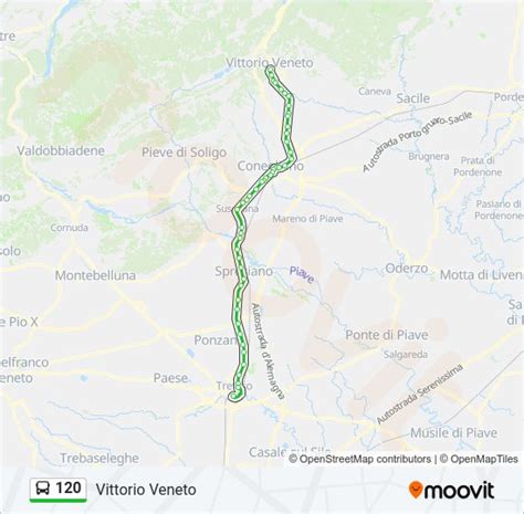 Linea 120 Orari Fermate E Mappe Vittorio Veneto Aggiornato