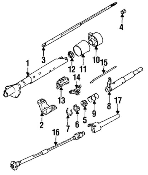 Steering Column Components For 1991 Chevrolet S10 Blazer