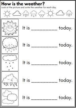 How S The Weather Today Weather Worksheet By The Educational Penguin