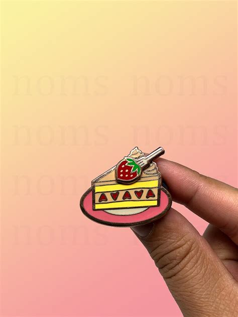 Strawberry Shortcake Sliding Enamel Pin Etsy