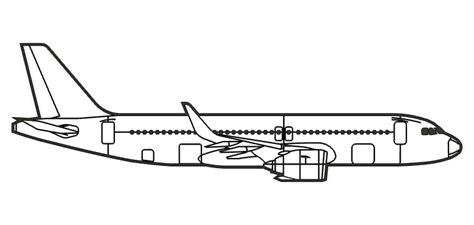 A320-NEO - Side View - Silhouette by Chris D | Download free STL model | Printables.com