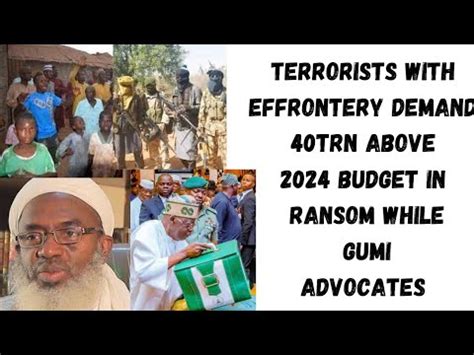 AUDACITY BANDITS DEMAND 40TRN ABOVE 2024 BUDGET IN RANSOM GUMI SEEK