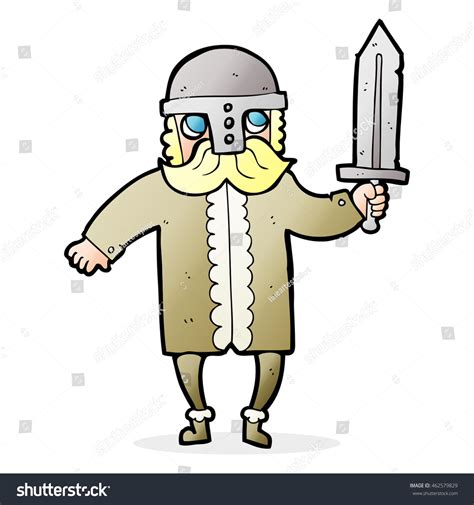 Freehand Drawn Cartoon Saxon Warrior Stock Photo 462579829 Shutterstock