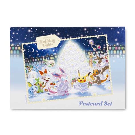 Pokémon Holiday Lights Postcards (10-Pack) | Pokémon Center Official Site