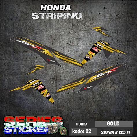 Jual Cod Striping Supra X Fi Sticker Supra X Fi Kode