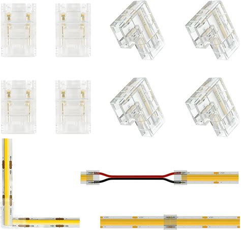 Fagent St Ck Cob Led Streifen Verbinder Led Strip Steckverbinder Set