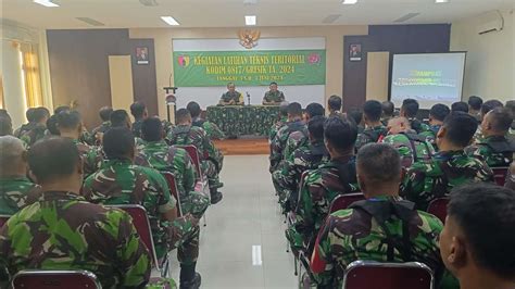 Latihan Teknis Teritorial Latnister Satuan Kodim Gresik Ta