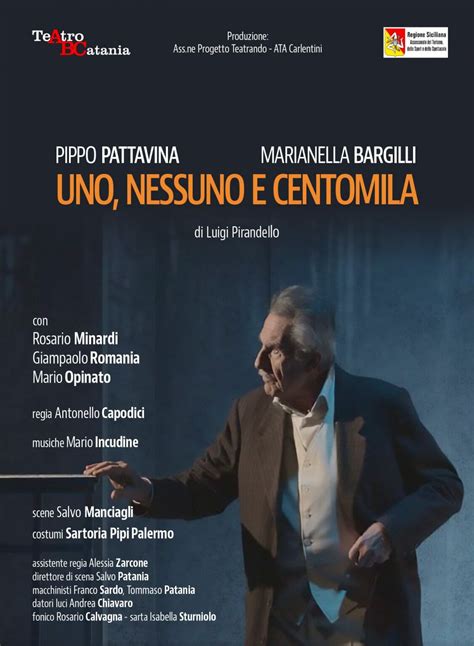 Uno Nessuno E Centomila Catonateatro Teatro Reggio Calabria