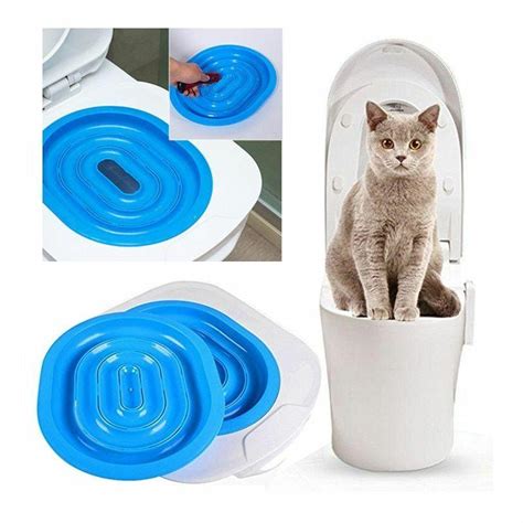 Cat Plastic Toilet Training Litter Kit Box Pet