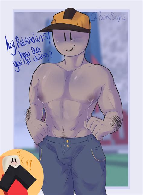 Rule 34 1boy Blush Builderman Bulge Bulge Through Clothing Happy Male Only Roblox Robloxian