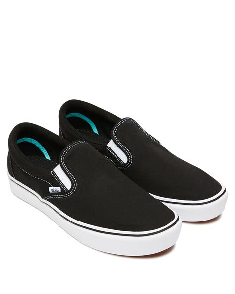 Vans Womens Comfycush Slip On Black Surfstitch