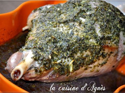 Gigot Dagneau Rôti à Lail Et Aux Fines Herbes Recette Ptitchef