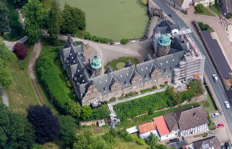 Luftbild Emmerthal Wassergraben Mit Wasserschlo Schloss