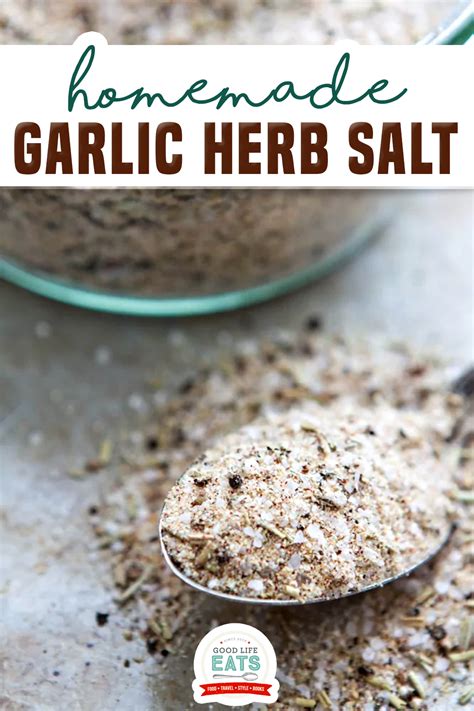 Homemade Garlic Herb Salt Recipe Artofit