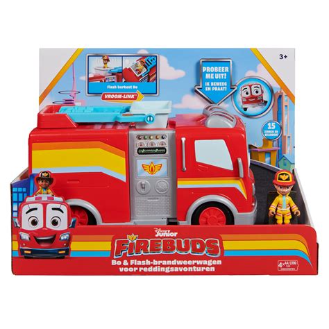 Disney Junior Firebuds Bo Flash Brandweerwagen T Klavertje Vier