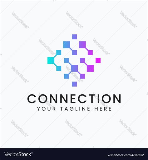 data network information  communication logo vector image